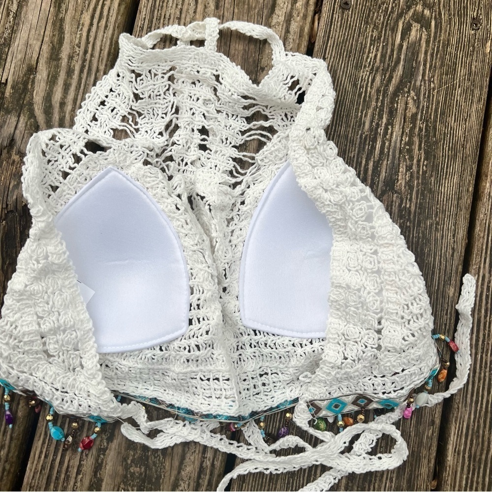 Boho beaded halter top - Picture 8 of 10